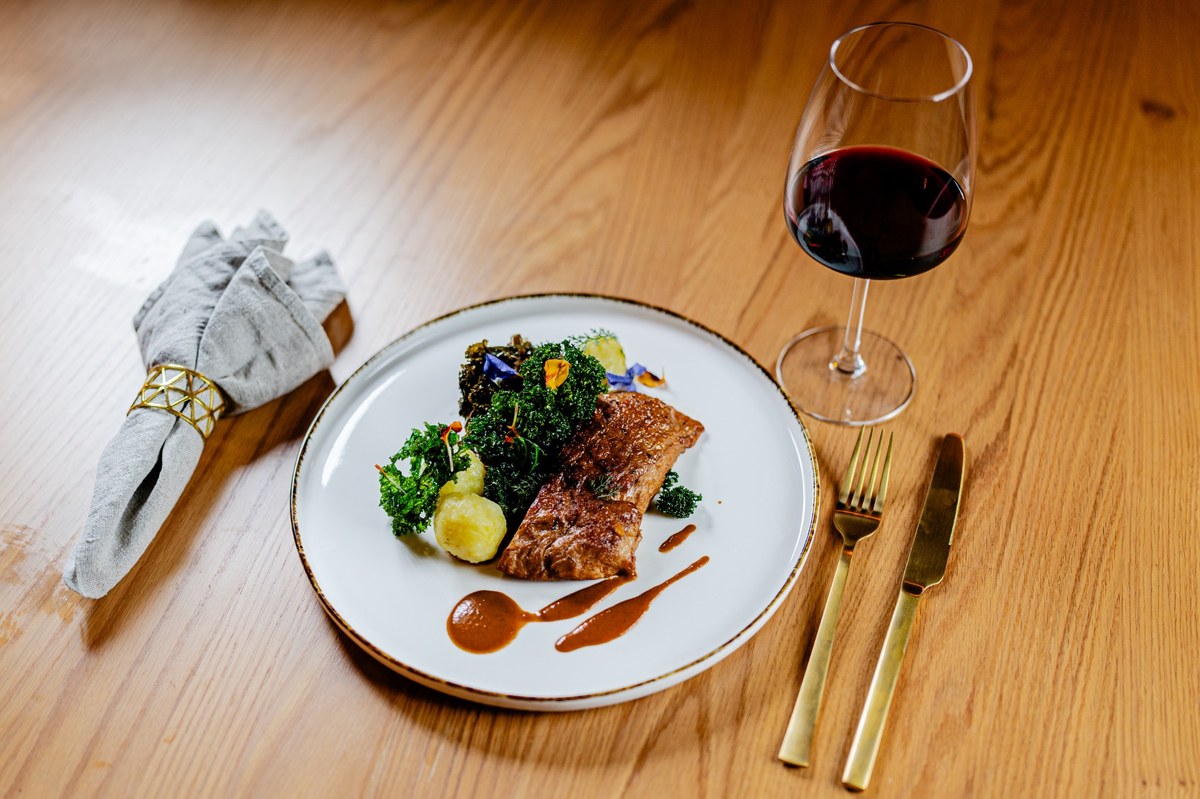 Vegane Ente auf Teller